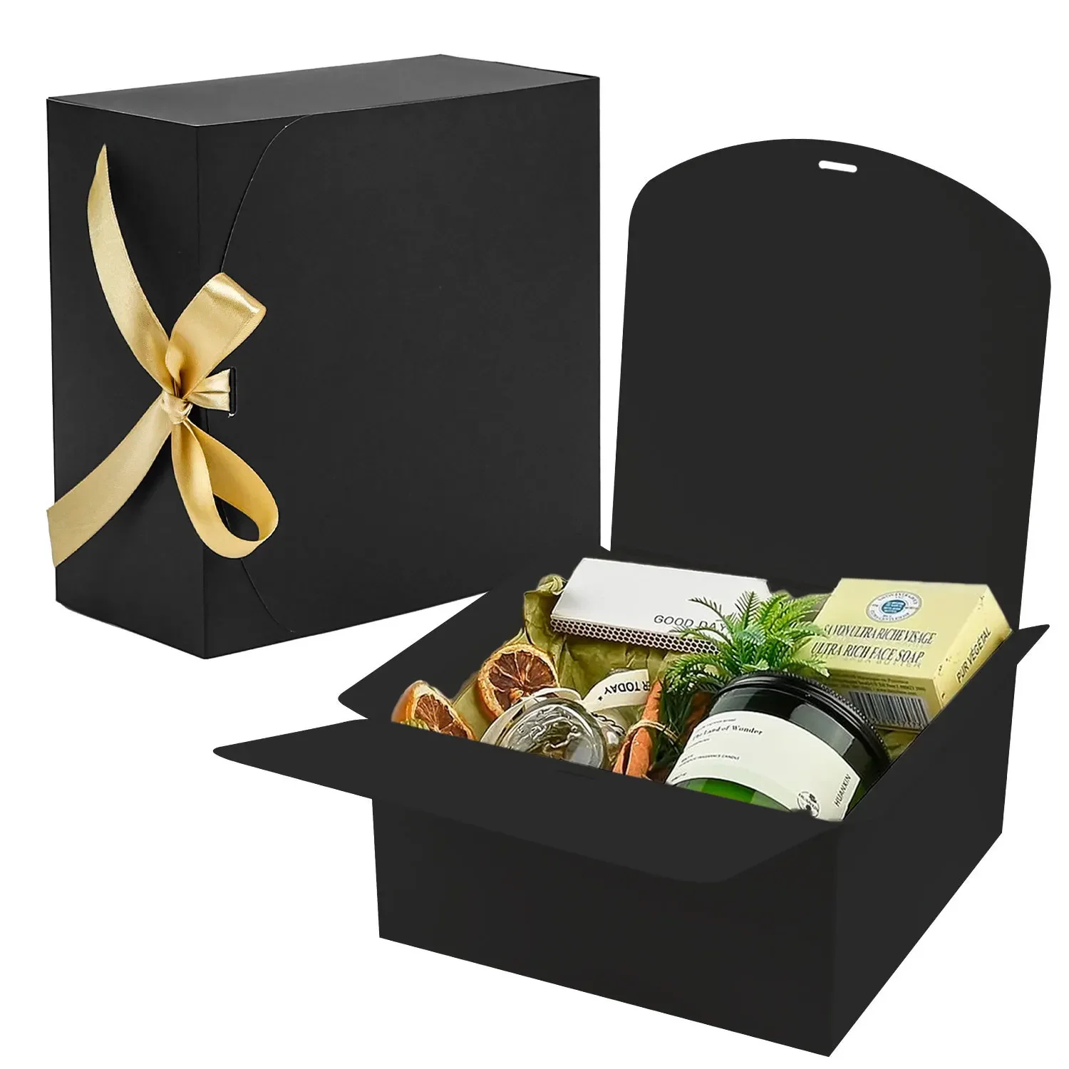 5pcs Gift Boxes with Lids Kraft Paper Gift Boxes for Presents Wedding Christmas Birthday Party Bridesmaid Proposal Boxes