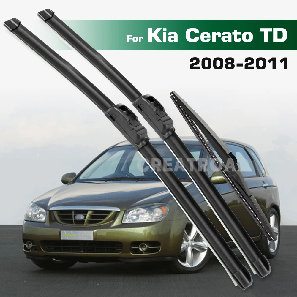 

For Kia Cerato TD 2008-2011 2009 2010 Wiper Front & Rear Wiper Blades Windshield Windscreen Window Brushes 24"+20"+14"