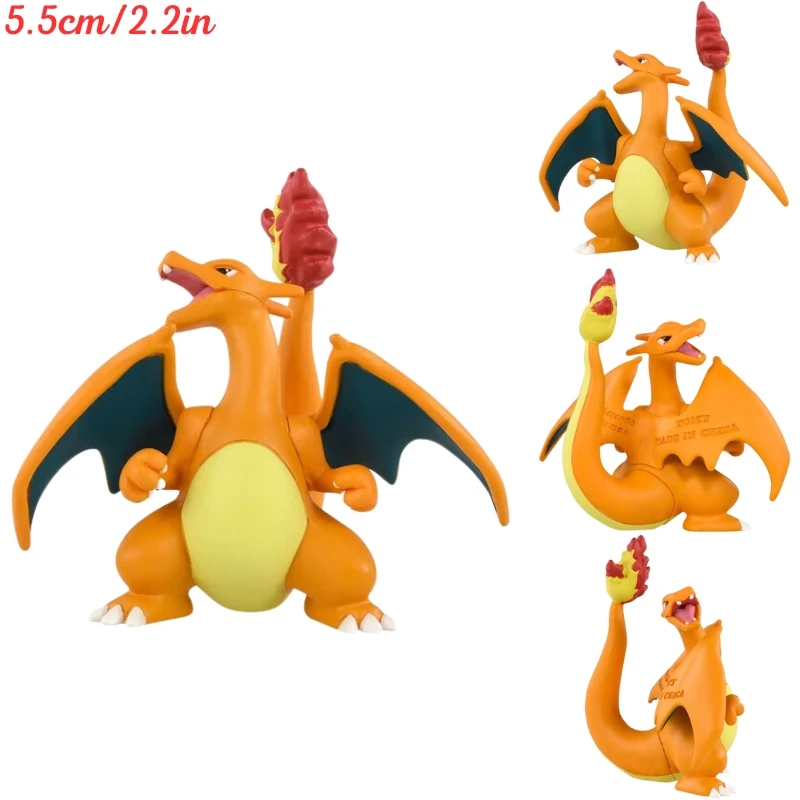 Original TAKARA TOMY Pokemon Figure Toys Mimikyu Maushold Lapras Charizard Umbreon Sylveon Vaporeon Model Dolls Birthday Gifts image 3