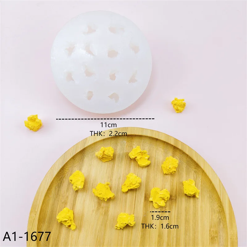 Afbeelding 5: Simulatie Moer Modellering Siliconen Mal Taart Bakvorm Diy Gips Epoxyhars Vuur Verf Wax Decoratie Gereedschap Bakaccessoires