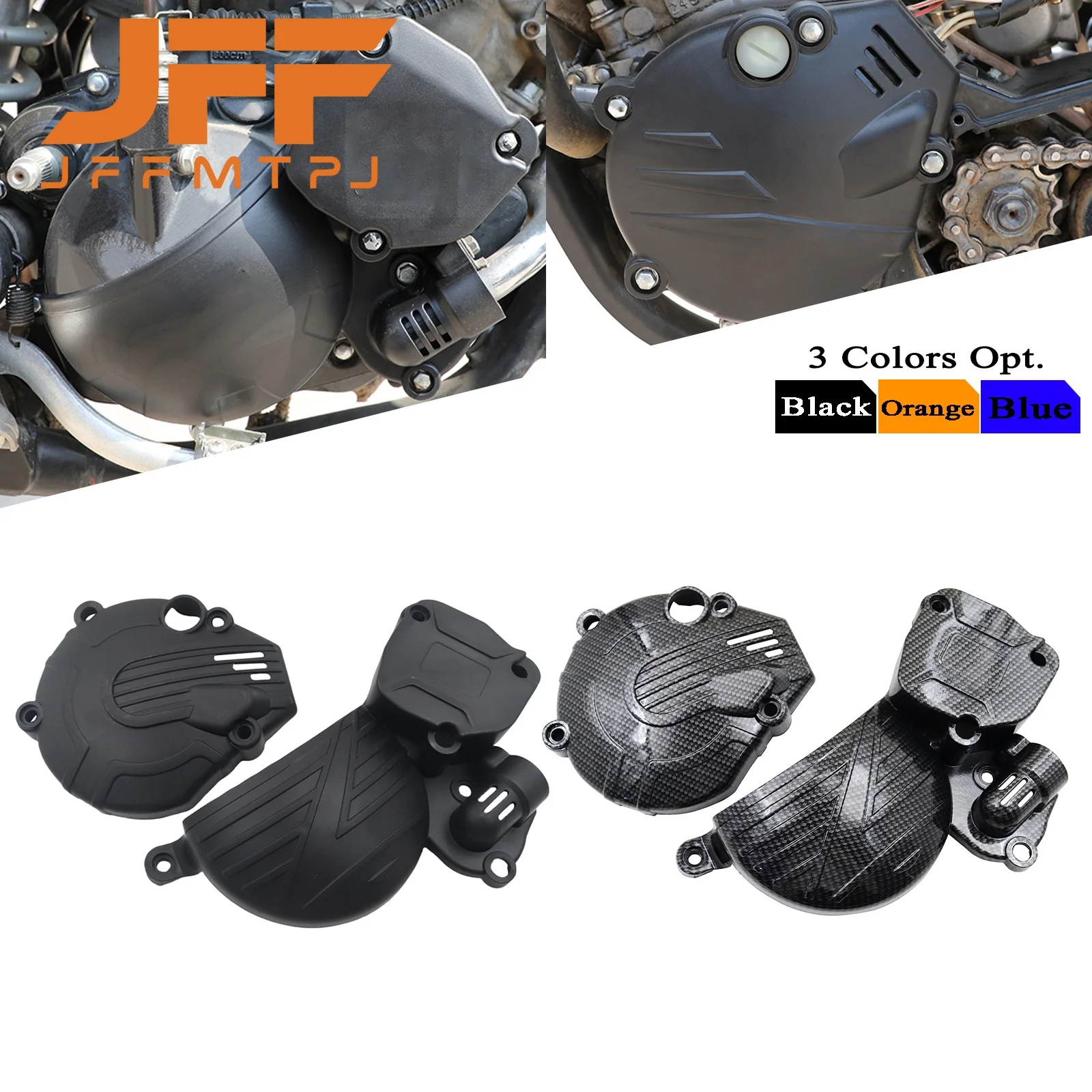 Motorcycle Clutch Guard Water Pump Cover Ignition Protector For YAMAHA DT230 KEWS K18 Hengjian HJ250 2T Kayo KT250 Loncin MT250