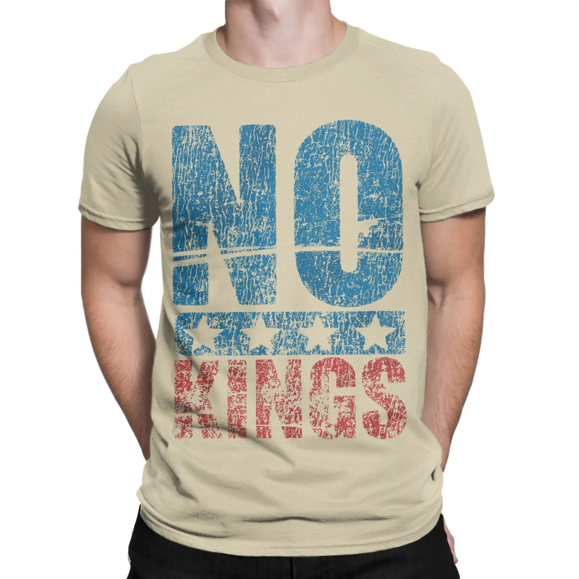 

No Kings Cotton T Shirt For Men's Beach Vintage T-Shirts O-Neck Hip Hop Tees Oversize Wholesale Clothes