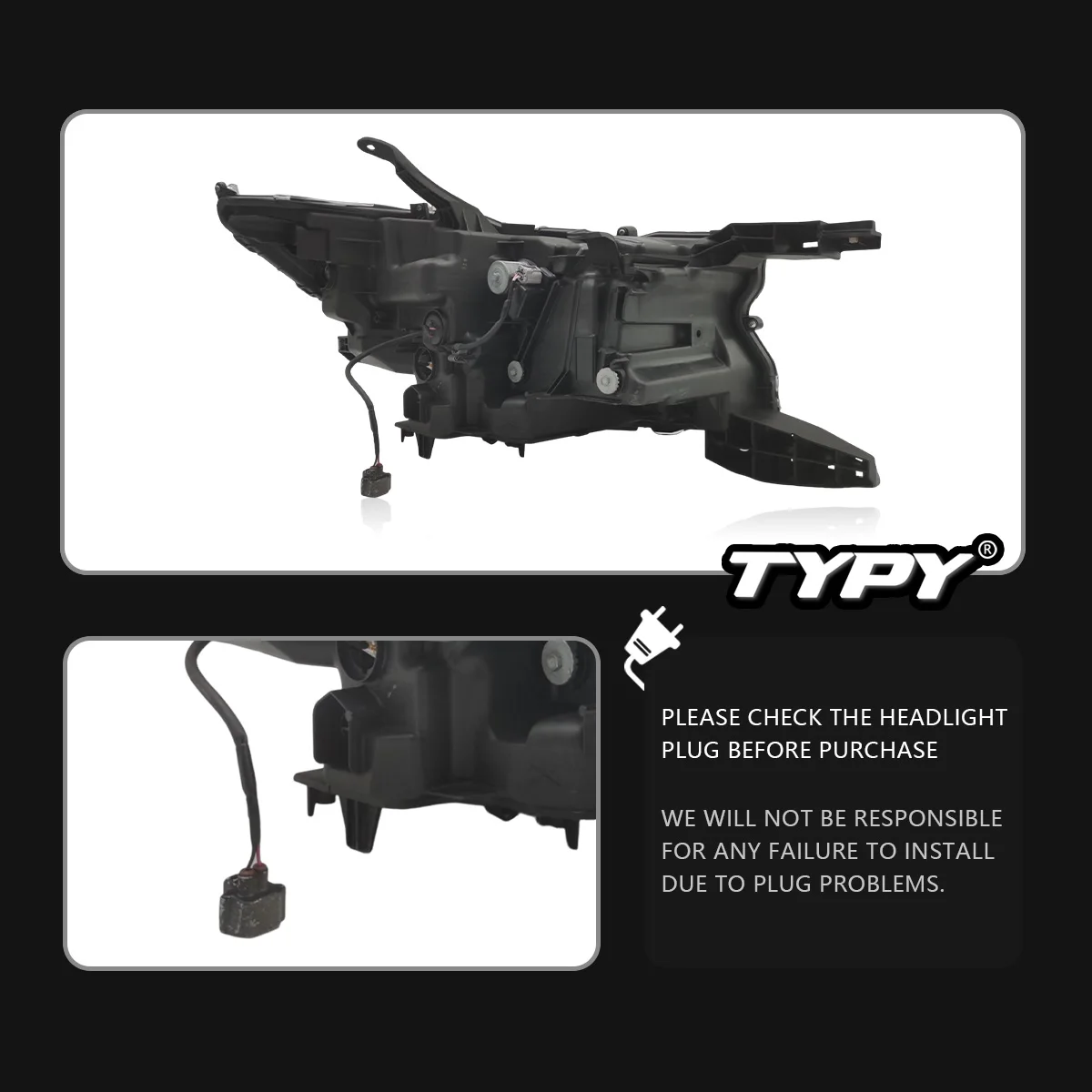 

TYPY новая светодиодная фара, обновленная, модифицированная для Toyota Prado 2018-2023, фара с динамическим сигналом, автоаксессуары