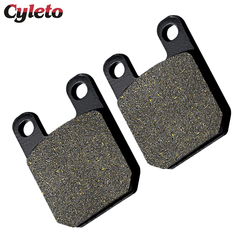 Cyleto Motorcycle Front or Rear Brake Pads for Honda XR 125 SM 2004 CRE50 Baja Derapage 01-02 for Piaggio Diesis 50 100 01-05