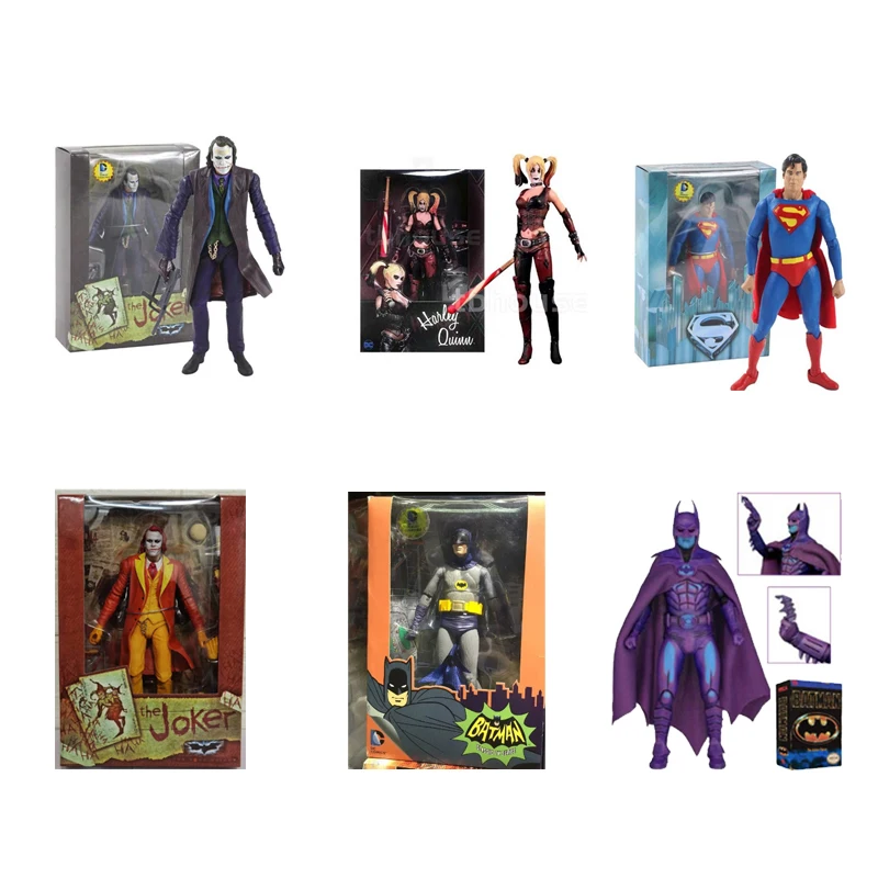 NECA 7-Zoll JOKER BATMAN SUPERMAN Superman bewegliche Gelenkpuppe Figur Ornamente Spielzeug Kindergeschenke