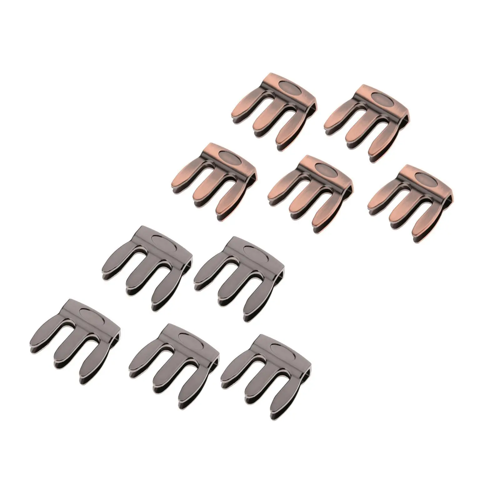 5x Violin Mute Accessories 3 Prongs Metal Violin Mute Wear-resistant and Durable /8-4/4 Violin Practicing