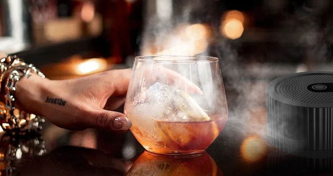 

Deluxe Luxury Electric Smoker Gun: Hot-Selling Creative Cocktail Tool with Detachable Whiskey Infuser Bartending Taste Enhancer