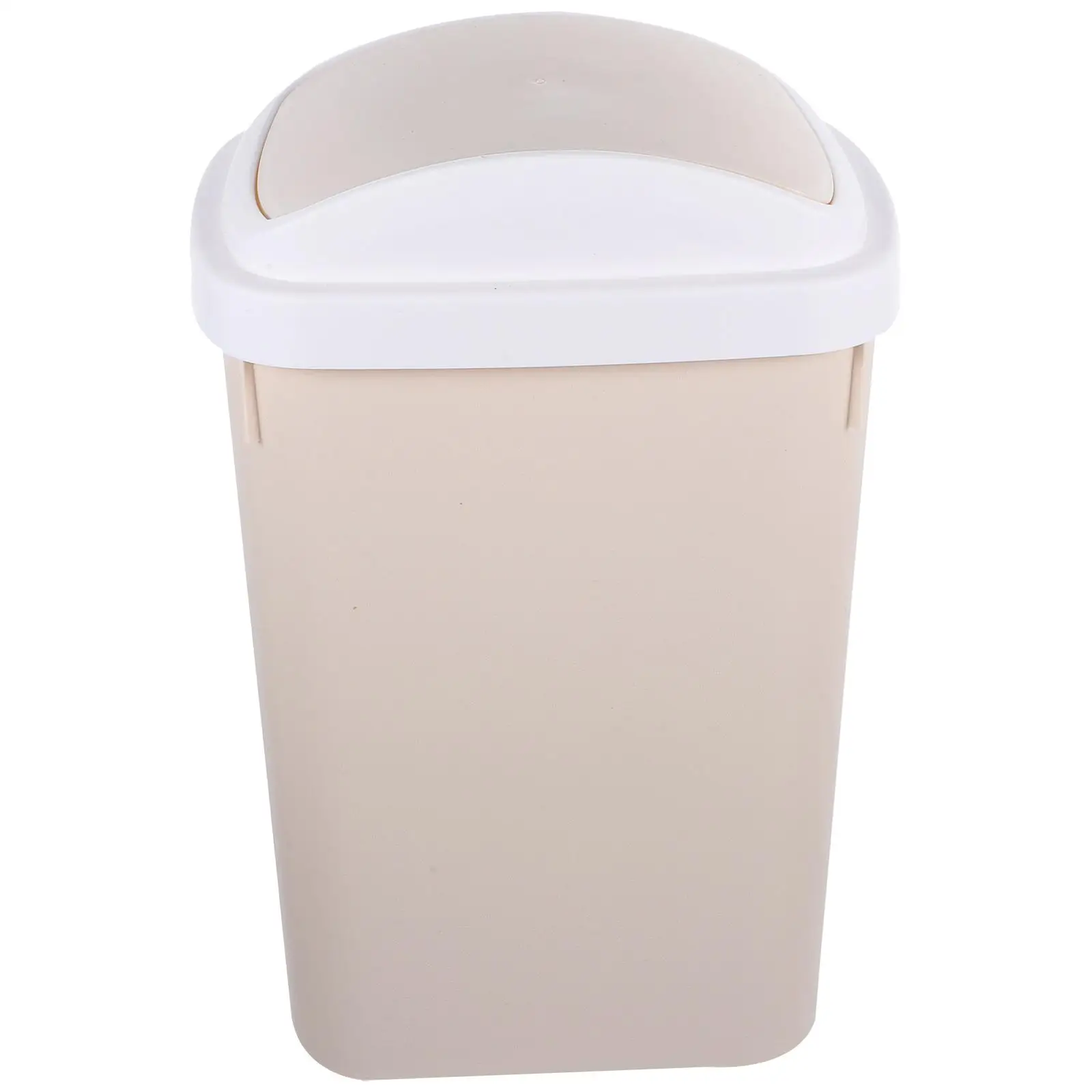 

Foldable Flip Trash Can Small Garbage Bin Cans for Living Room Pp Swing Lid Bucket Office
