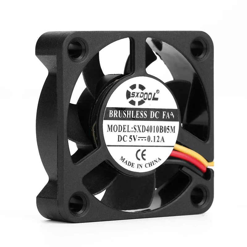 2pcs Dual Ball 4cm cooling fan 40mm 40x40x10mm 4010 3Pin 5V DC Brushless High quality Cooling Fan