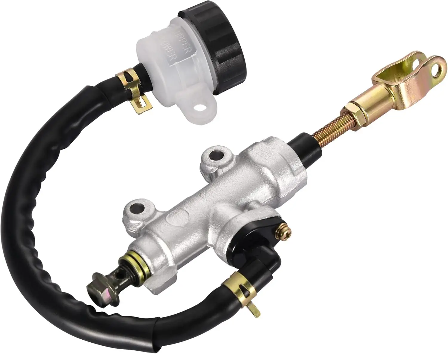 Rear Brake Master Cylinder with Reservoir for 50cc 70cc 90cc 110cc 125cc ATV Chinese Dirt Bike Pit Bike