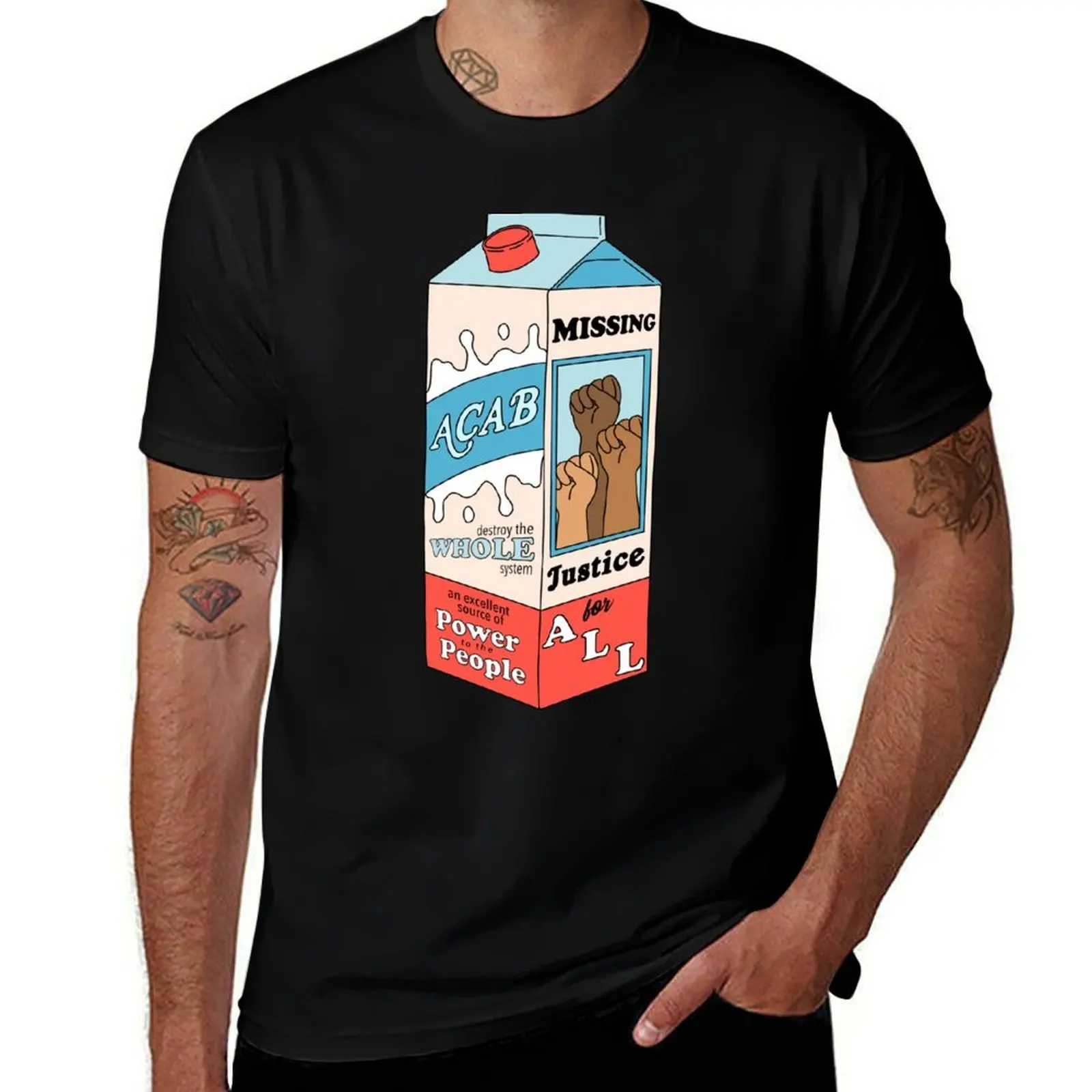 A Serving of Justice - The Peach Fuzz T-Shirt Basic Short Sleeve for Men T-Shirt
