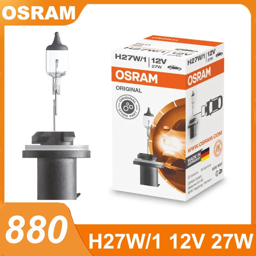 OSRAM 880 H27W/1 12V 27W PG13 Original Car Halogen Headlight Bulb 3200K Standard Fog Light OEM Made in Germany