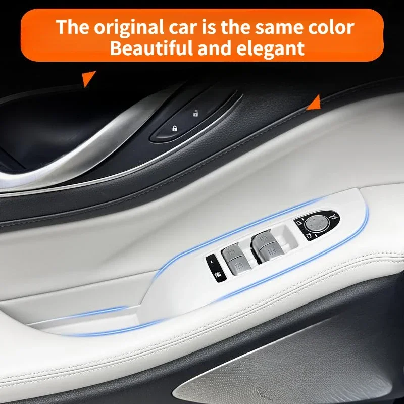 For Voyah Dream 2025 Car Door Window Lifting Panel Silicone Pad Four-doors Armrest Protective Mat Car Interior Accessories