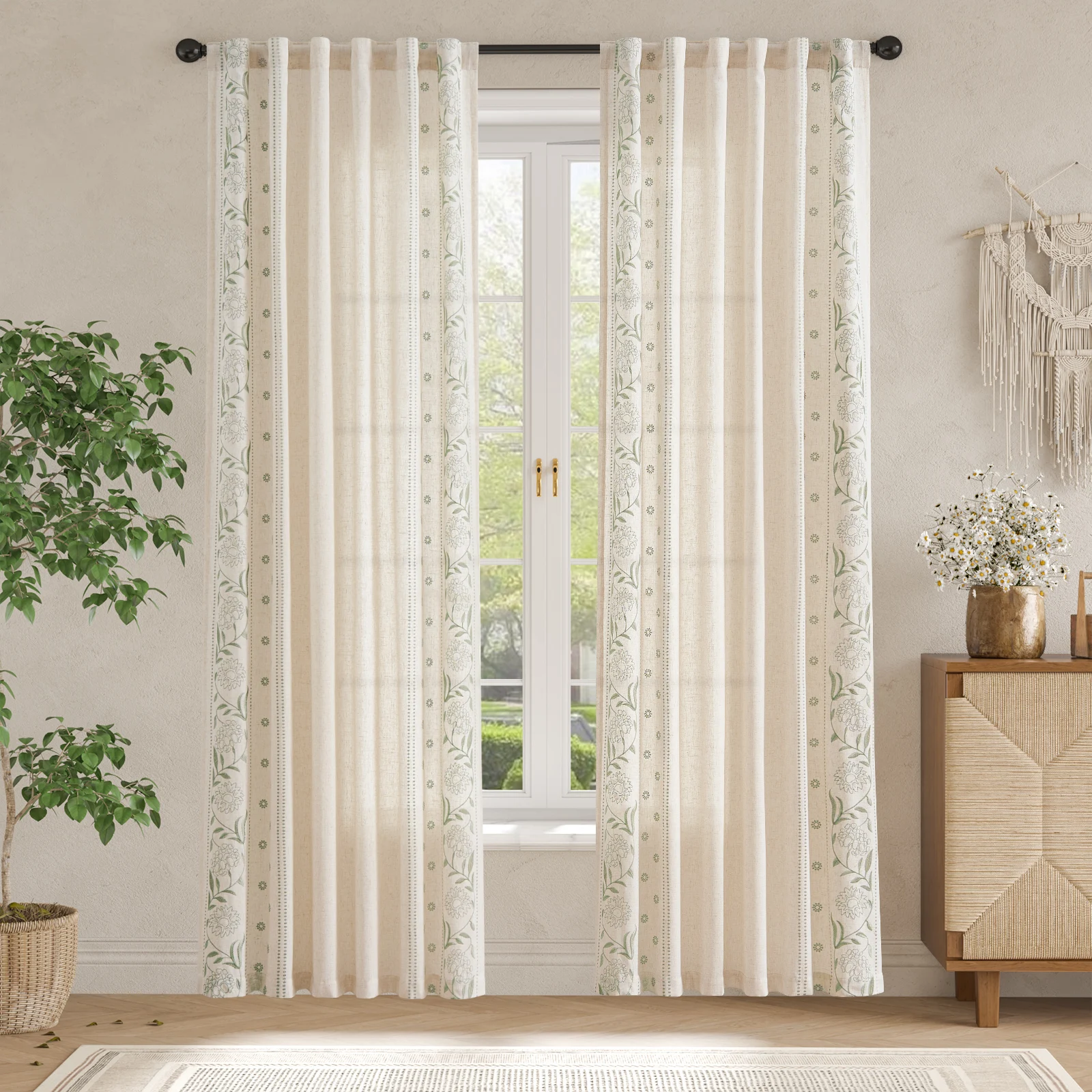 Jinchan Linen Beige… - image