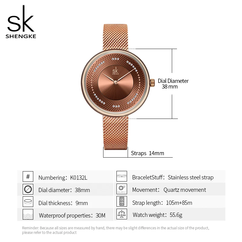 Shengke Creative Women Watches 3 Colors Stylish Japanese Quartz Ladies Watch Luxury Stainless Steel Clock Reloj Mujer Wife Gift