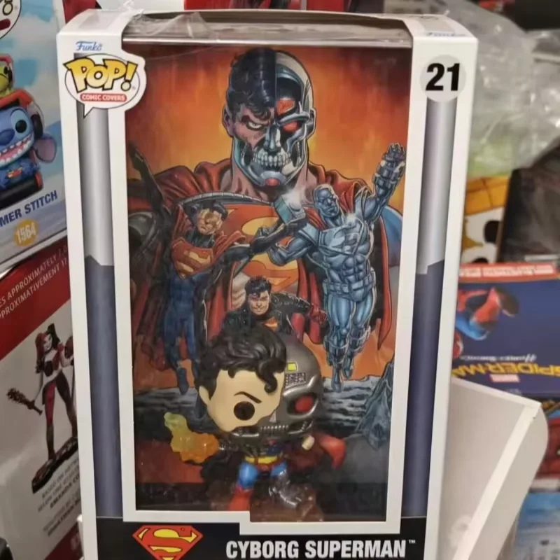 

Funko Pop Dc Figure Cyborg Supermanhnstn Superman Vinyl Comic Cover Sculpture Doll Collect Souvenirs Limited Edition Gift Toys