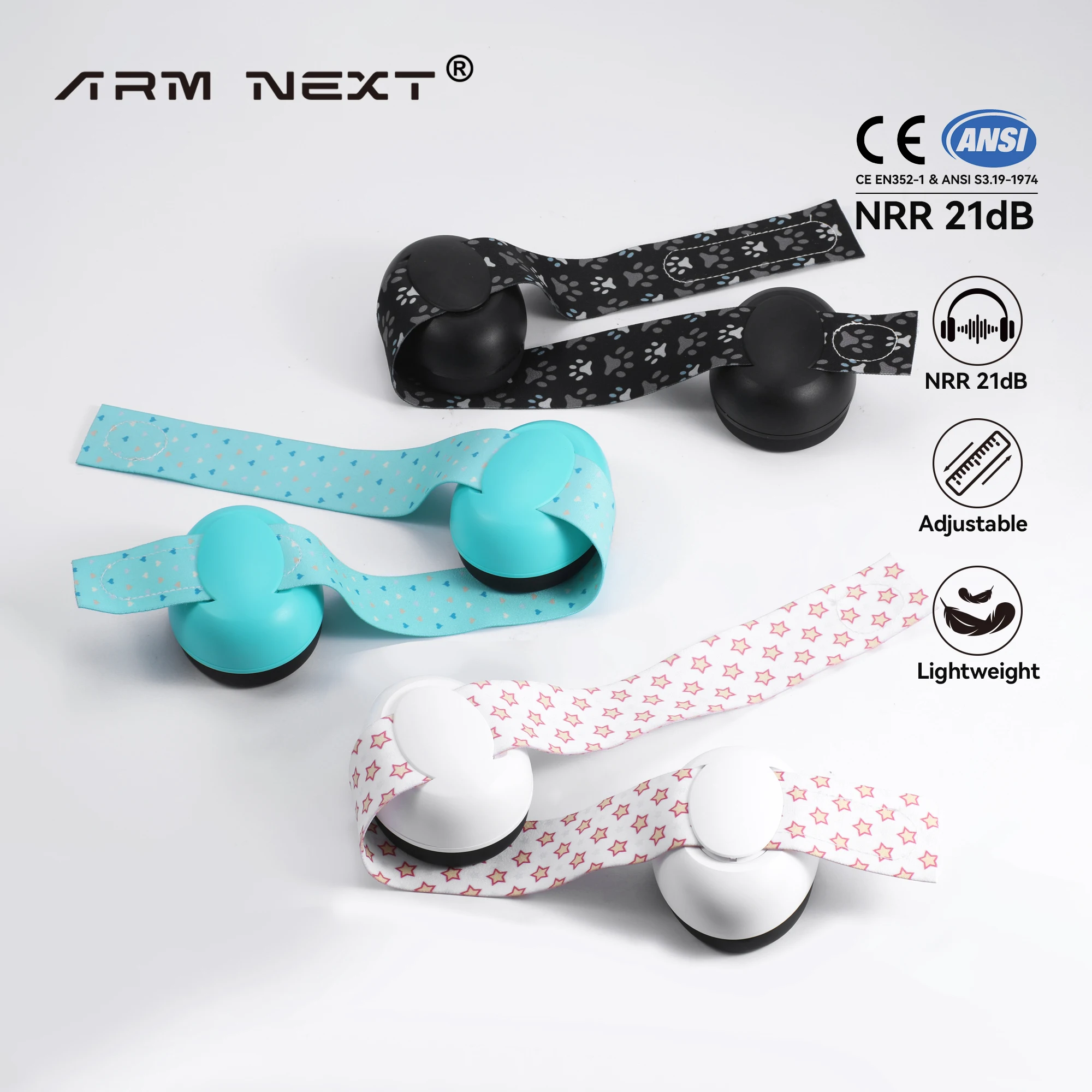 

Baby Noise Cancelling Headphones Ear Protection Earmuffs For Infants with Elastic Headband Airplane Travel Baby Accessories