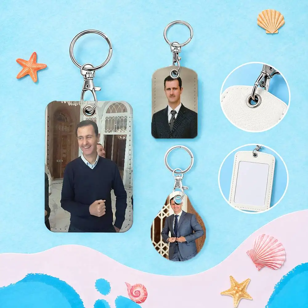 For Bashar Al-Assad Syria Magnetic keychain case For Apple Airtags, also suitable for Pandora Tag dog tracker/locator devices