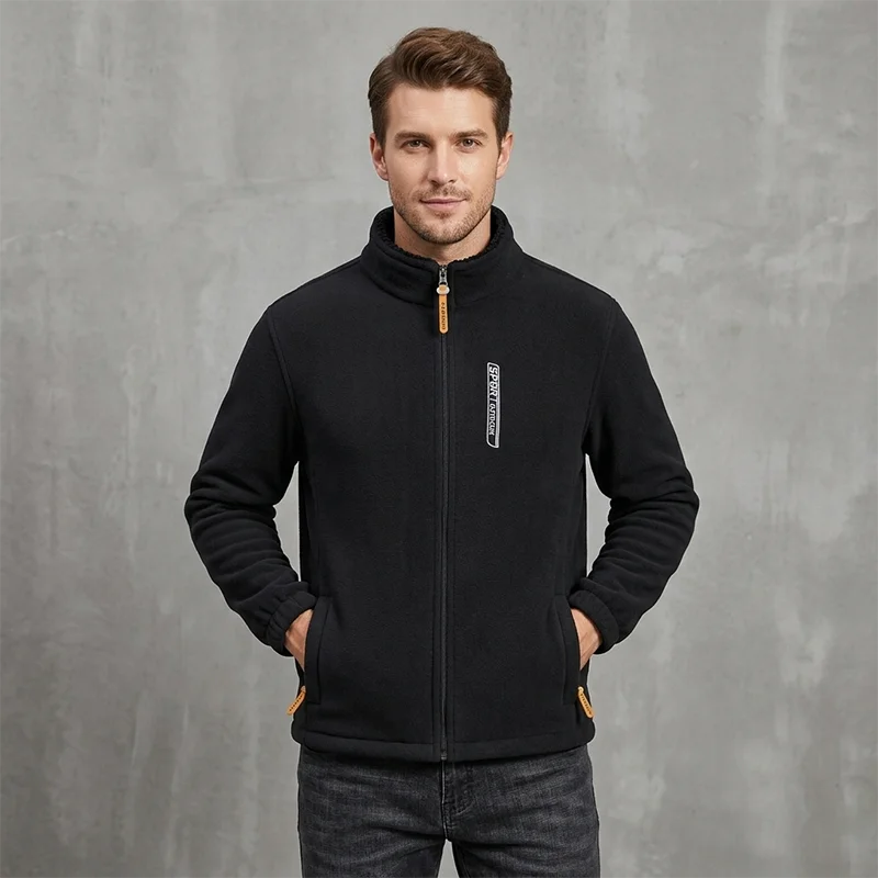 Men's Winter Thermal Polar Fleece Jacket Thick Warm Windproof Outwear Male Tactical Military Softshell Coat Multi-Pocket Parkas