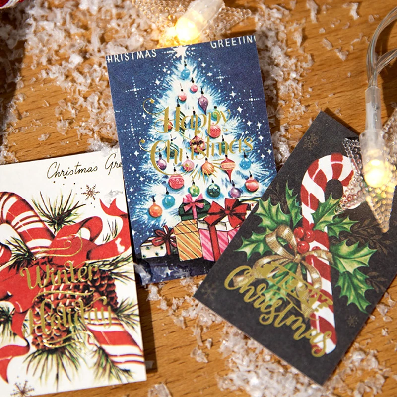 

1 стиль, 120 шт./пакет, Рождественская коллекция книг рассказов, наклейки для книг с фасолью, сделай сам, декоративный справочник, конверт для скрапбукинга, очки для карт