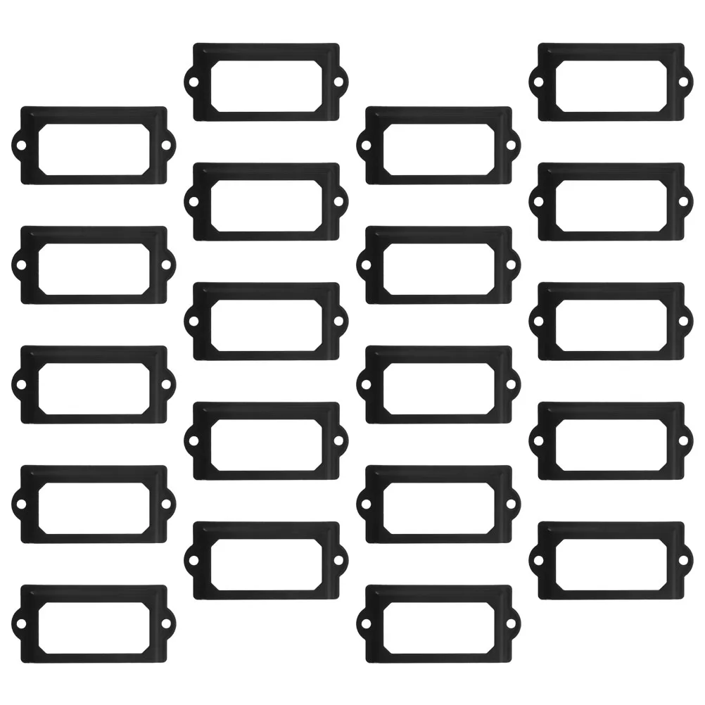

20 Pcs Business Card Decorative Frame Drawer Labels Cabinet Holder Tag Frames for File Bracket Name