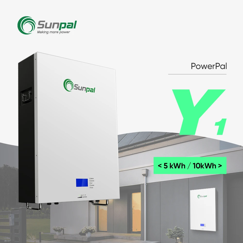 Sunpal Home Powerwall Lithium Battery 51.2V 48V 5Kwh 10Kwh Lithium Ion Batteries Home Energy Storage