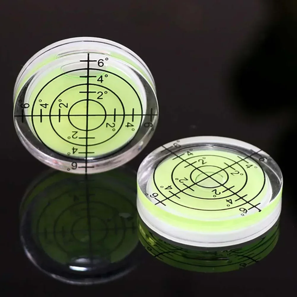 2pcs 32×7mm Horizontal Precision For Spirit Bubble Degree Mark Mini Bubble Level Level Metal With Scale