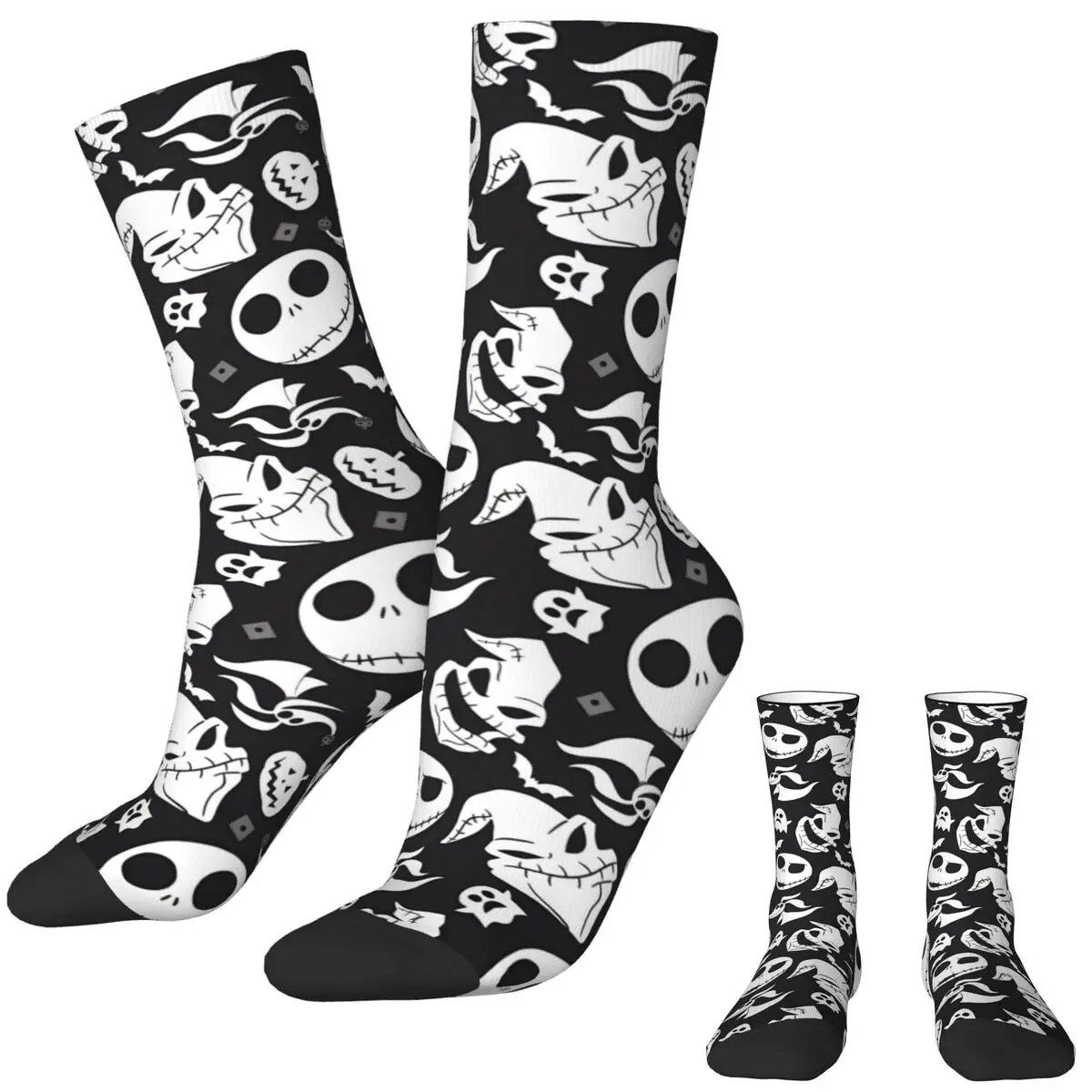 

Nightmare Before Christmas Jack Socks Novelty Stockings Autumn Non-Slip Men's Socks Quality Graphic Outdoor Socks
