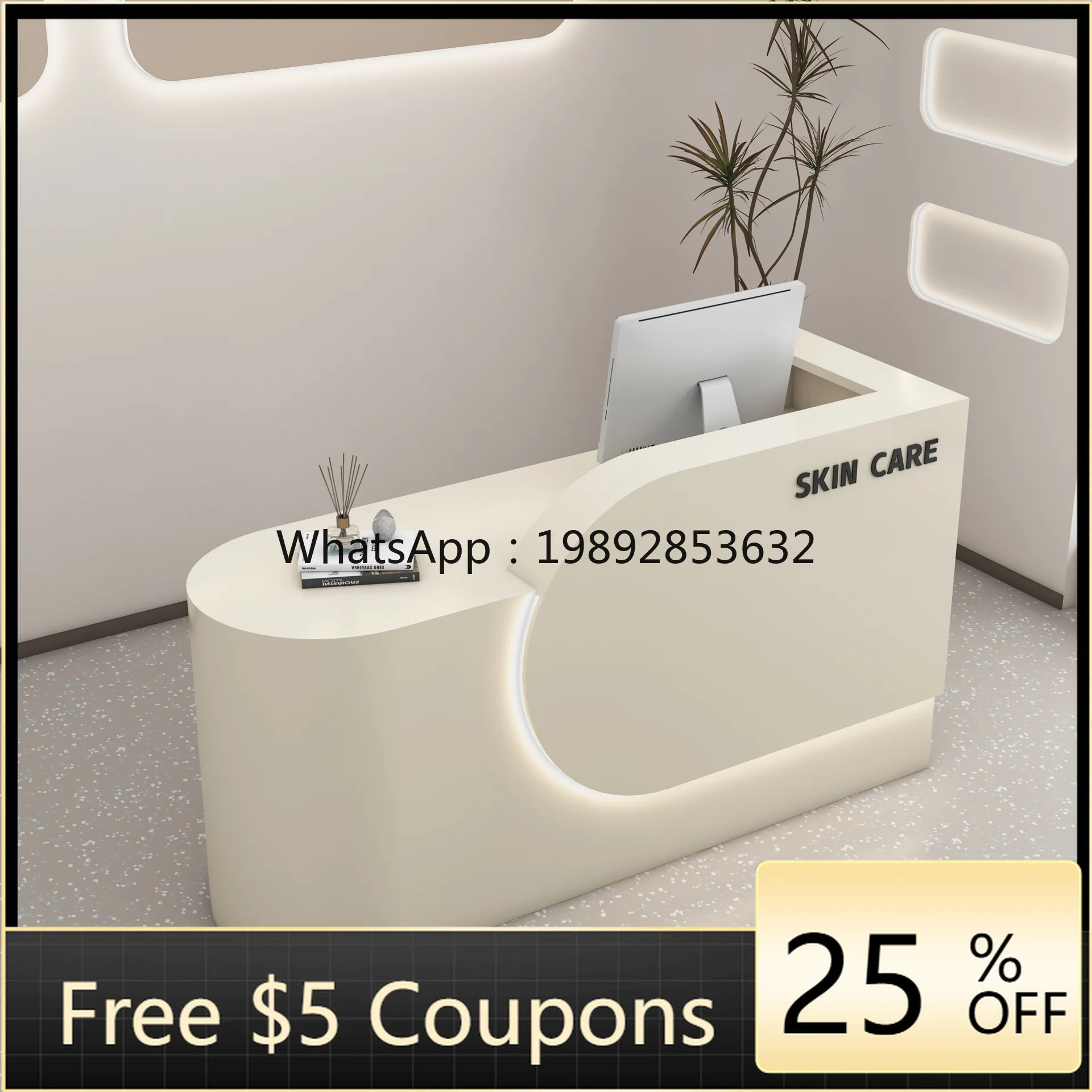 

Стойка ресепшн для магазина одежды HYS, небольшая стойка для йоги, стойка администратора, стойка для маникюра/покраски.