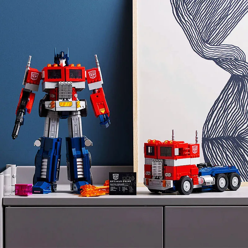 NEW 1580PCS Creative 2 Type Optimus Prime Truck Auto Robot Building Blocks 10302 MOC  Assemble Bricks Toy Gift For Children Kids