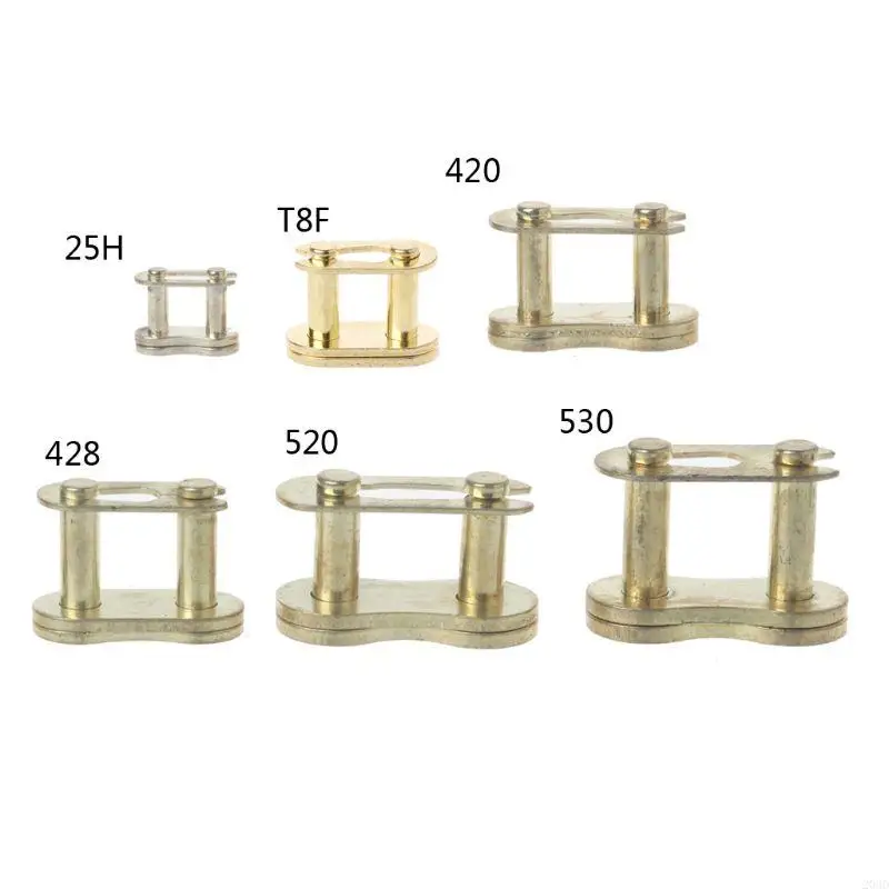 

203D Motorcycle Chain Buckle Ring Link 25H# T8F# 420# 428# 520# 530# Connecto