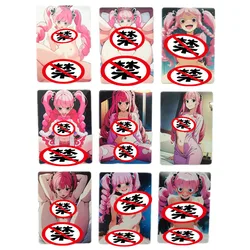 9 pz/set Anime One Piece Perona Lingling Fruit ACG Nude Sexy Card Game Toy Gift carta da collezione comica fatta in casa