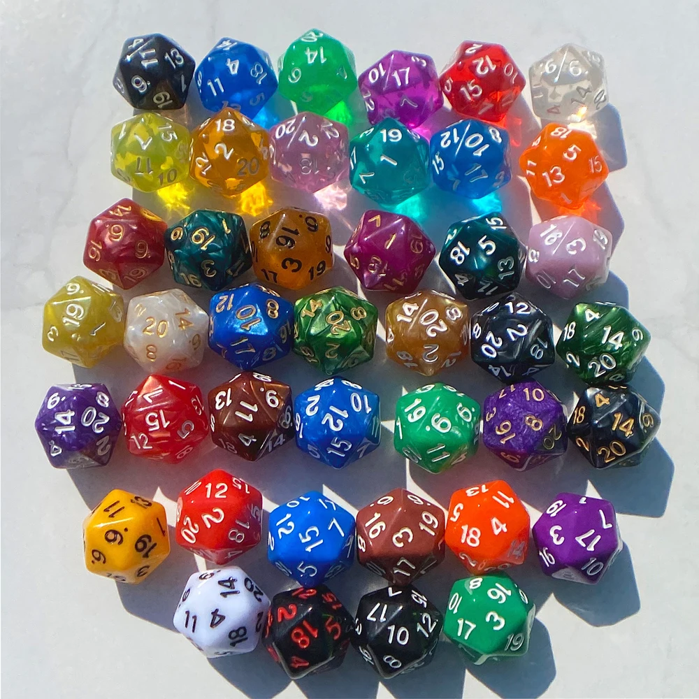 7Pcs D20 Dnd Dice S…