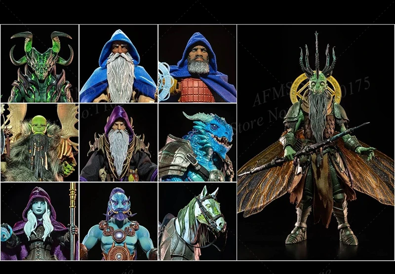 Figura coleccionable de cuatro jinetes, estudio Mythic Legions, escala 1/12, Thraice, Arrizak, Kalizirr, Azahazzar, Samir, Zende, ciervo, cuerno, orcos