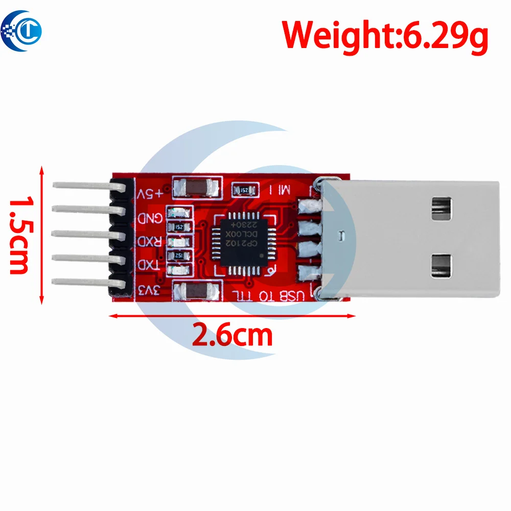 CP2102 USB 2.0เป็น UART TTL โมดูลการเชื่อมต่อ5PIN โมดูล Serial Converter STC แทน FT232 CH340 PL2303 CP2102ไมโคร USB