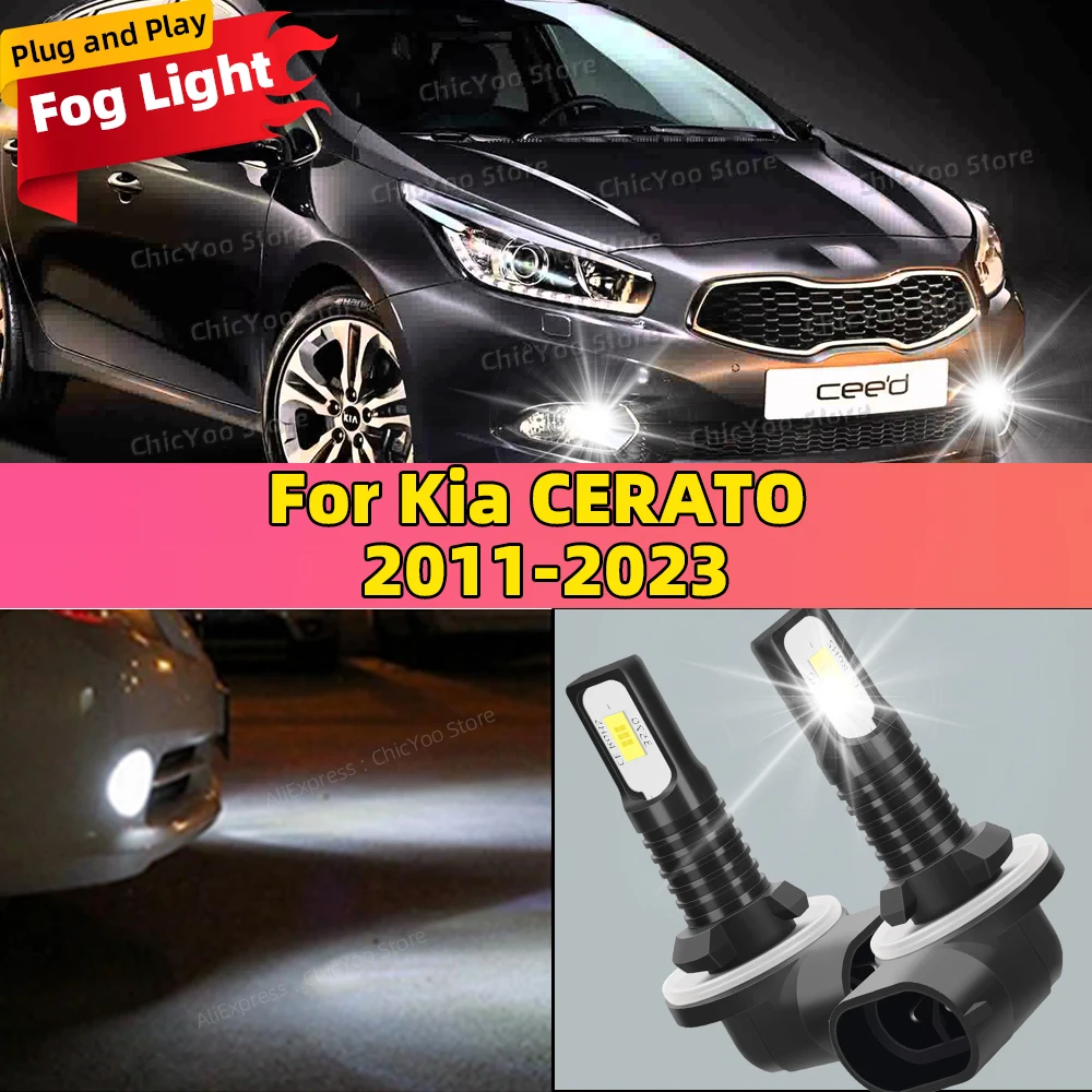 

20000LM Auto Fog Lamps Canbus Car Fog Lights 6000K White 12V For Kia CERATO 2011-2023 2012 2013 2014 2015 2016 2017 2018 2019