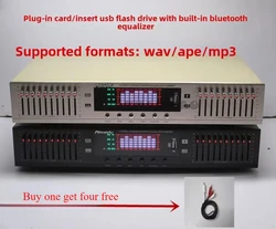 20 Segment USB Flash Drive with Built-in Bluetooth Stereo, High Medium and Low Frequency Adjustment HiFi Fever Home EQ Equalizer
