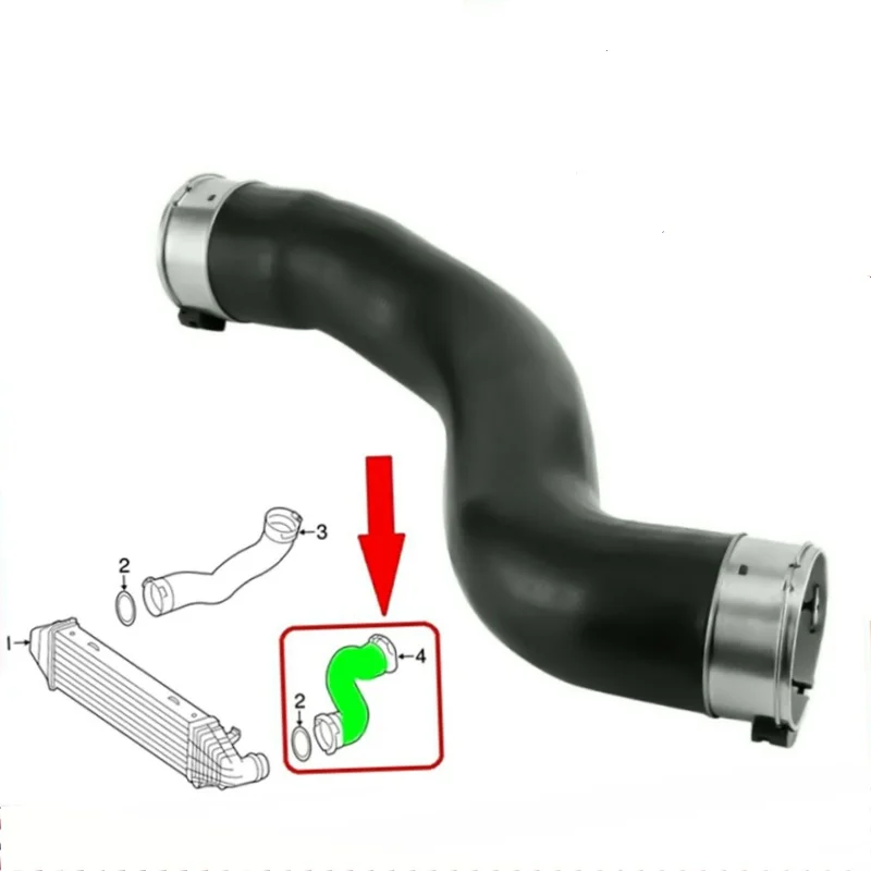 

New Intercooler Turbo Hose Pipe Turbocharger Engines Parts For Mercedes C Class C180 C200 C220 C250 Cdi 2045282182