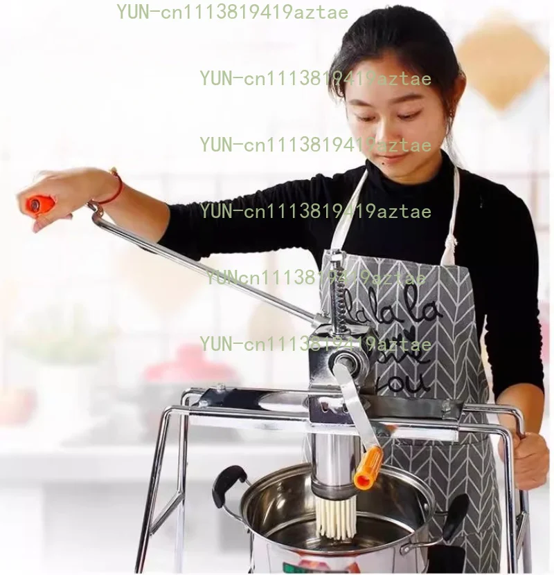 Household  Stainless Steel Noodles Maker Manual Pasta Pressing Machine Hand Crank