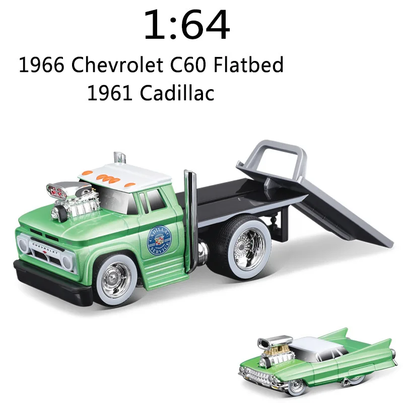 Maisto-máquinas musculares Chevrolet 1:64 1966, fundición a presión, modelo de transporte de coche de aleación, modelo clásico, coleccionables para adultos, regalo de recuerdo