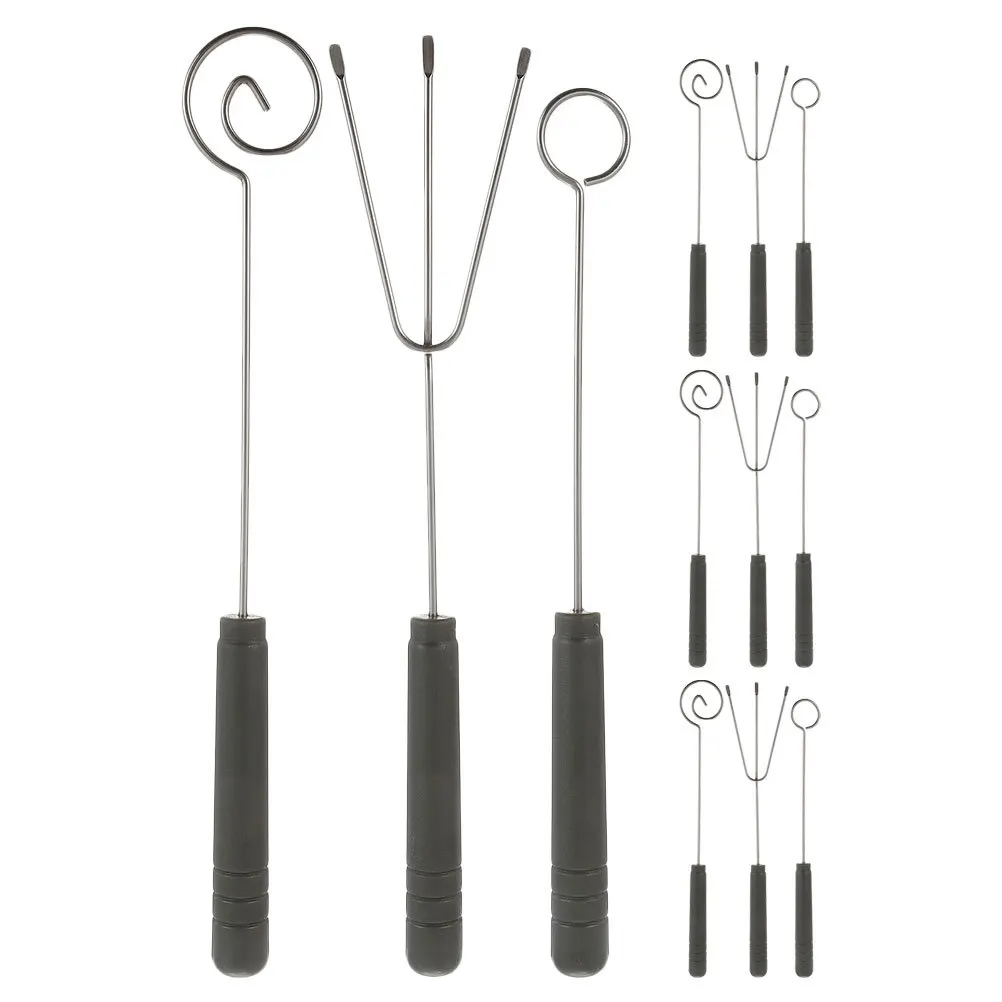 

4Sets Stainless Steel Hot Pot Forks Fondue Forks Chocolate Cheese Dipping Tools for Parties DIY Decorating Creative Kitchen
