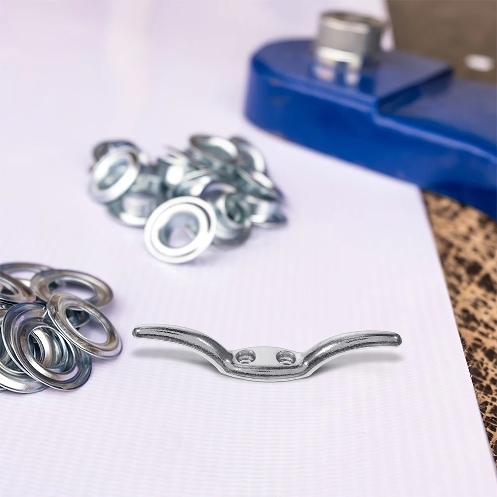 

12Pcs Heavy Duty Cleat Hook Blind Cord Holder Metal Design Easy Setup Reliable Position Mechanism Neat Appearance