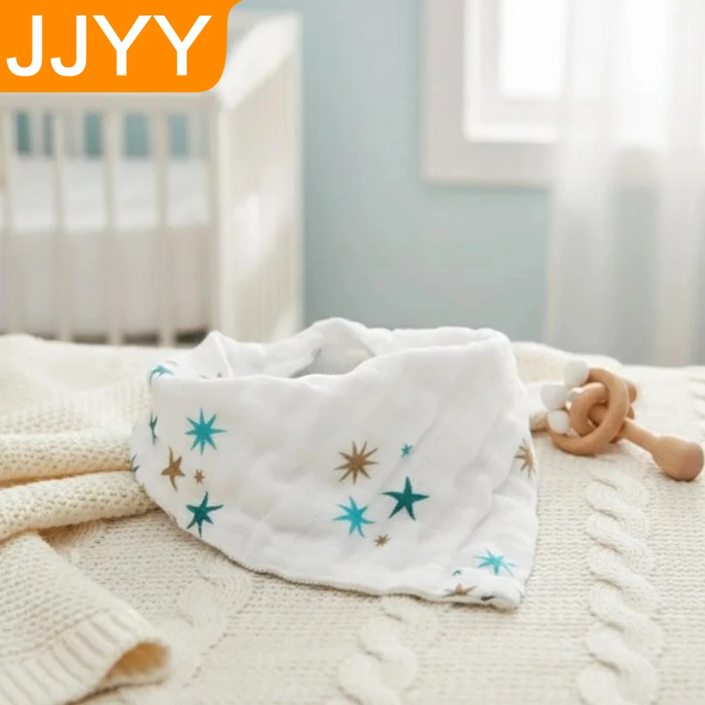 

Triangle Baby Bib Soft Cartoon Print Infant Drool Bib Snap Towel Design for Newborns Toddlers Feeding Supplies