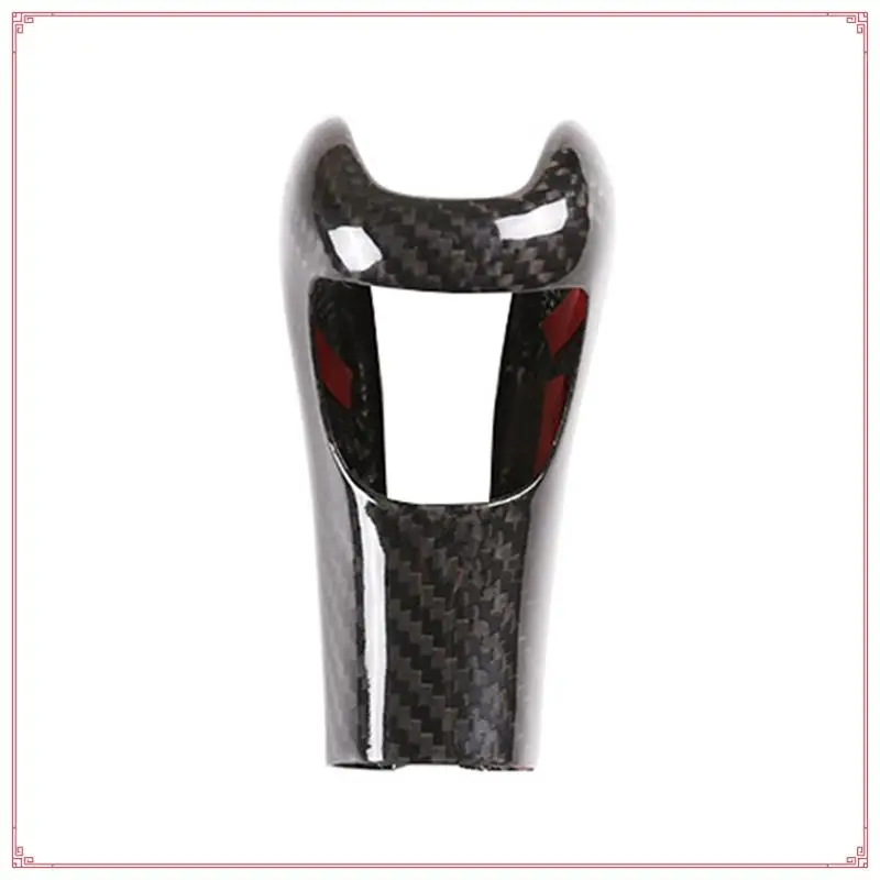 

Car Styling Red Carbon Fiber Gear Shift Head Cover Sticker For Porsche Cayenne 2011-2017 Replacement Parts