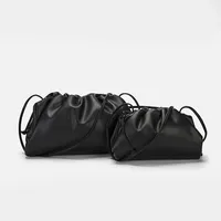 New Fashion Genuine Leather Cloud Handheld Cowhide Women's Dumpling Bag Single Shoulder Crossbody Bags