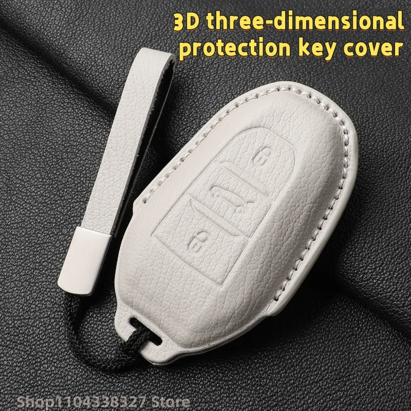 

For DS Goatskin All-Inclusive Key Case DS4 ds7 ds3 ds9 New Energy 4S 5LS DS6 Leather Scratch Resistant Key Case