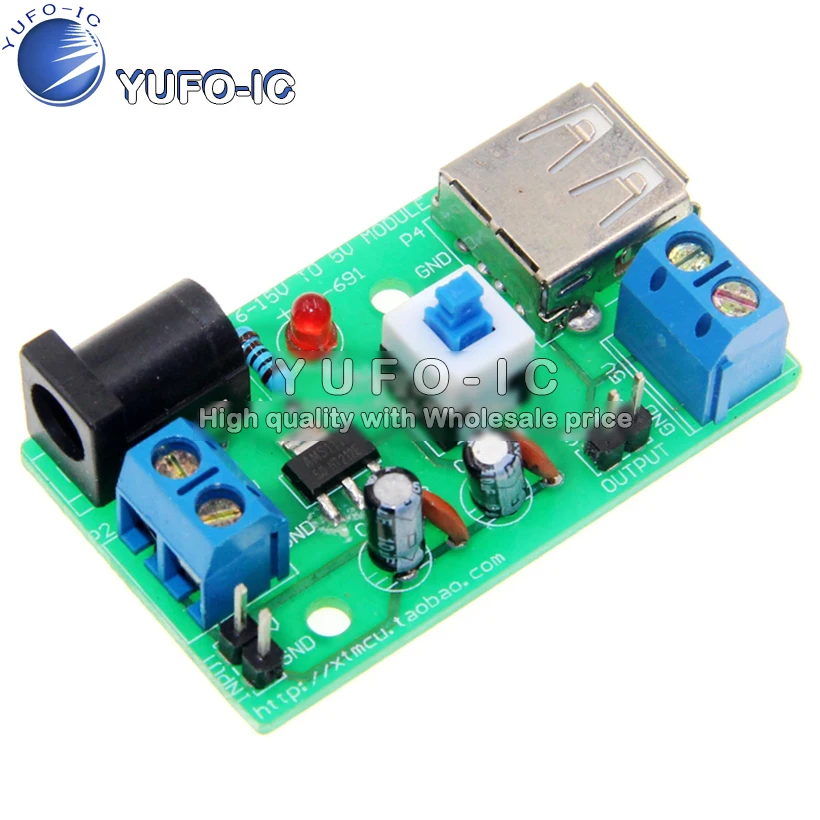 6-15V Turn 5V Power Module 9V To 5V 800mA Power Learning Board Battery Box DC