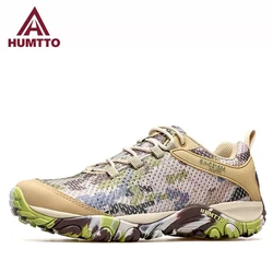 HUMTTO Breathable Trekking Shoes Summer Quick Dry Mesh Upper Hiking Shoes Men Outdoor Walking Sports Sneakers Aqua Water Shoes