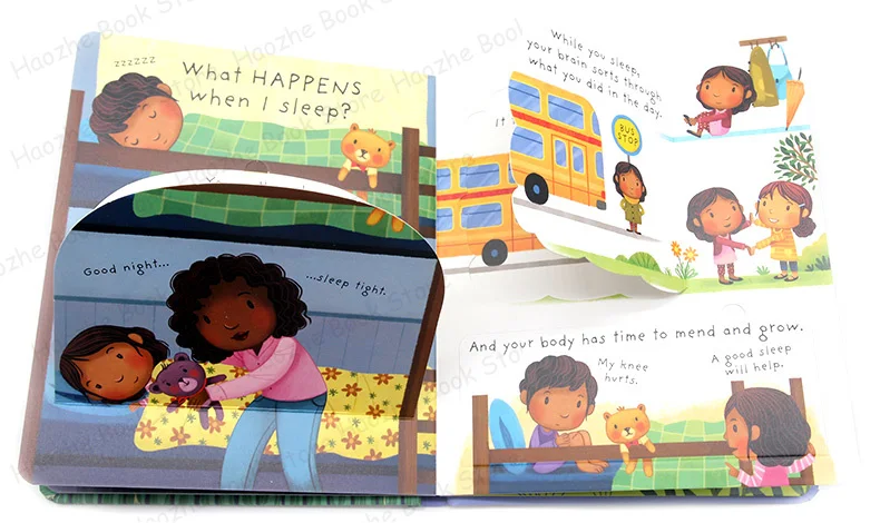 Very First Questions and Answers: What is Sleep Usborne Lift the flap Children's Activity English Learning Book Montessori