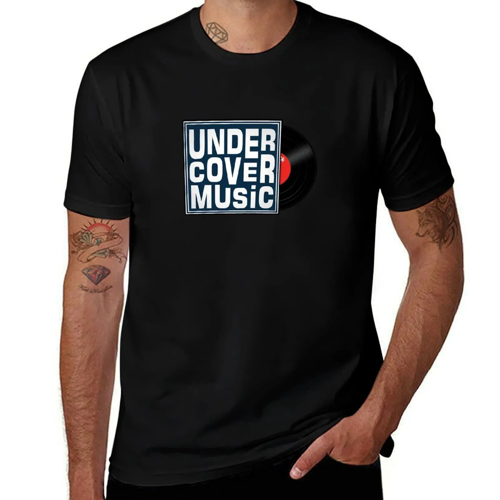 Undercover Music - Vinyl Logo T-Shirt Thanksgiving Casual Tee T-Shirt